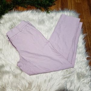 J. Crew Lavender Straight Leg Pants